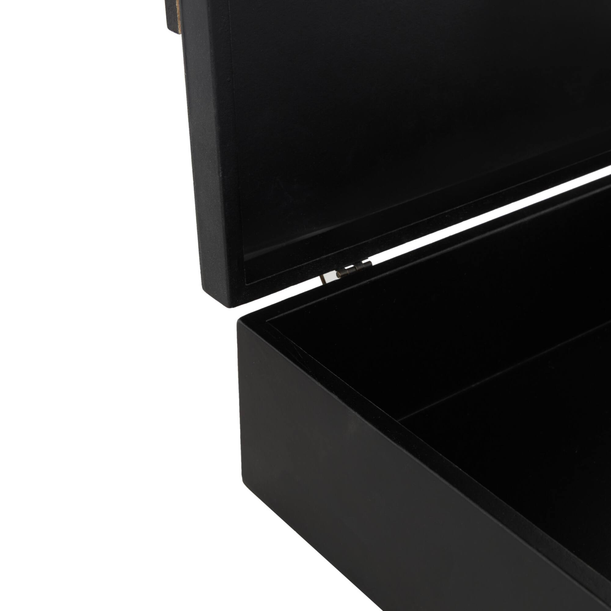 Black Wood Handmade Decorative Box Set